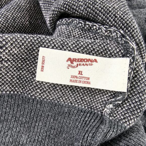 Leopard Print Long Sleeve Sweater Womens XL Grey Black Arizona Jean Company - Picture 9 of 10